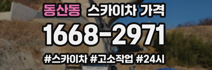 동산동 스카이차 가격