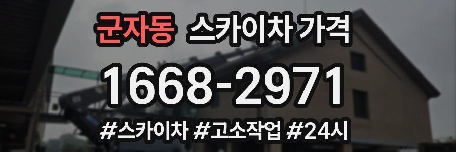 군자동 스카이차 가격