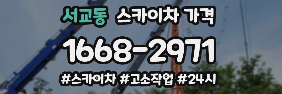 서교동 스카이차 가격