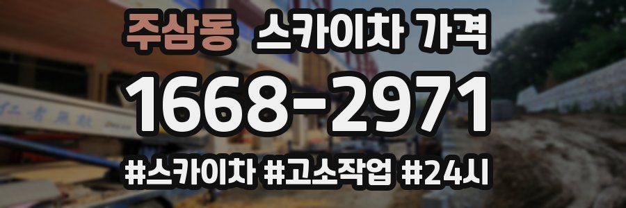 주삼동 스카이차 가격