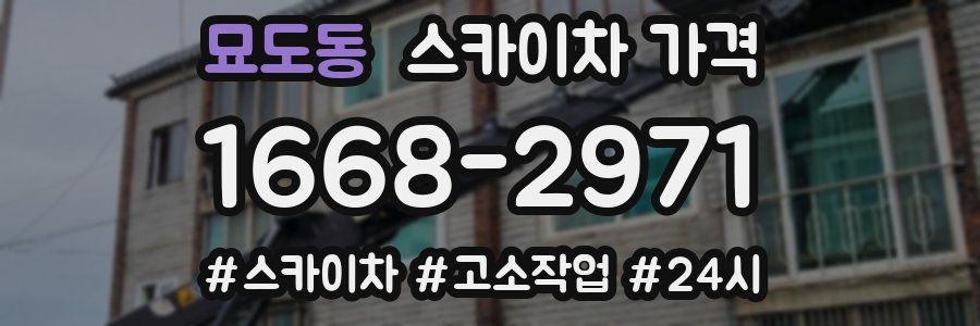 묘도동 스카이차 가격