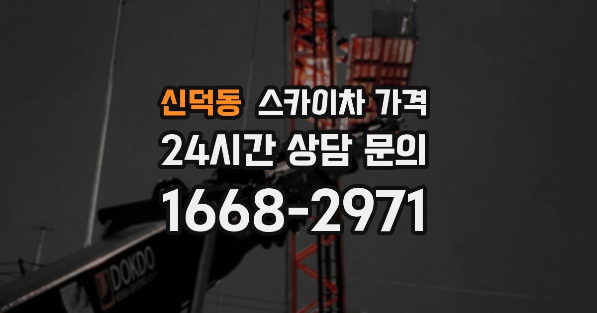 신덕동 스카이차 가격