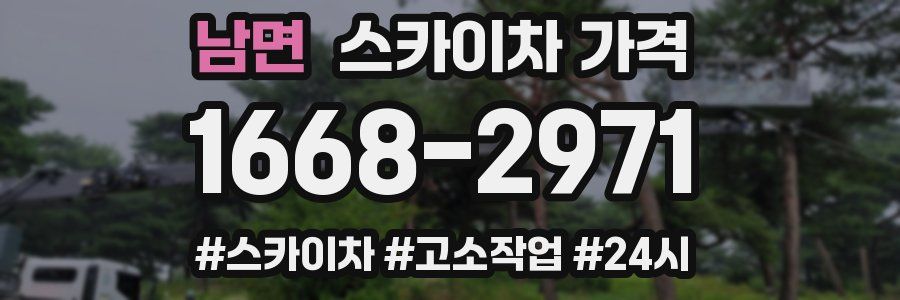 남면 스카이차 가격