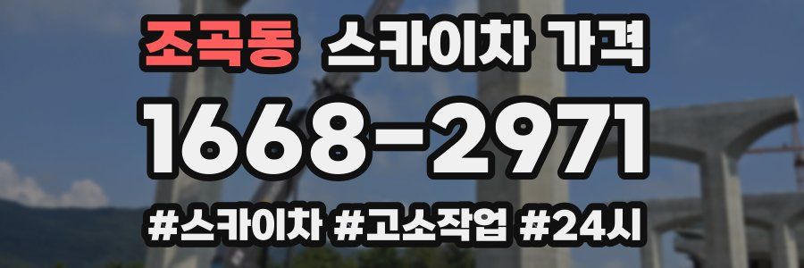 조곡동 스카이차 가격