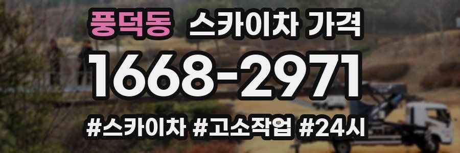 풍덕동 스카이차 가격