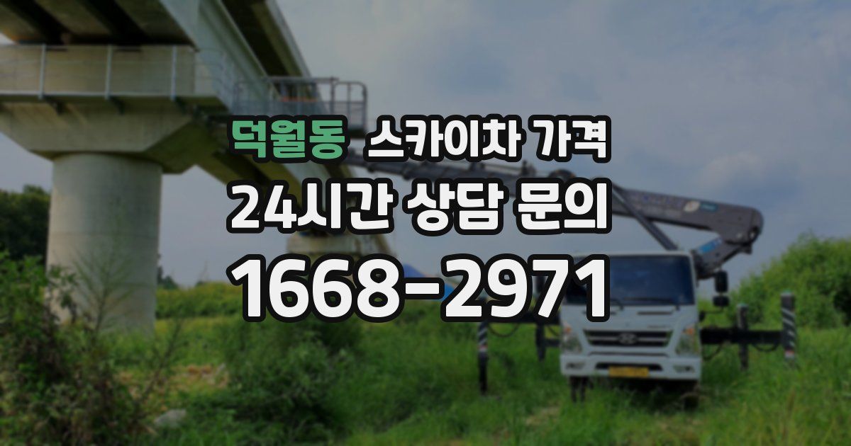 덕월동 스카이차 가격