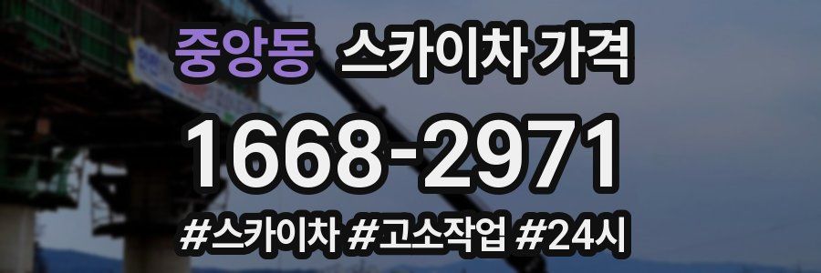 중앙동 스카이차 가격