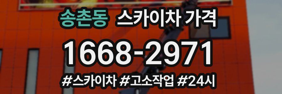 송촌동 스카이차 가격