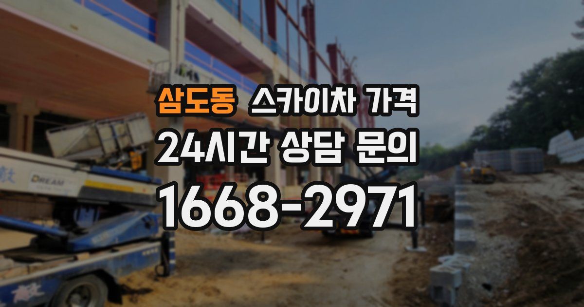 삼도동 스카이차 가격