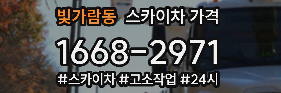 빛가람동 스카이차 가격