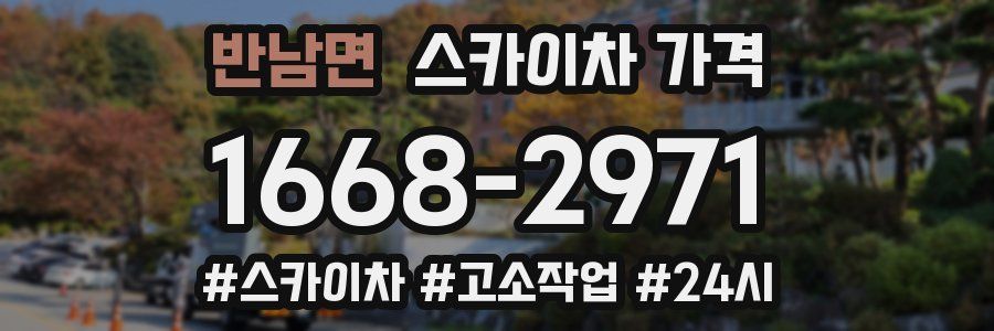 반남면 스카이차 가격