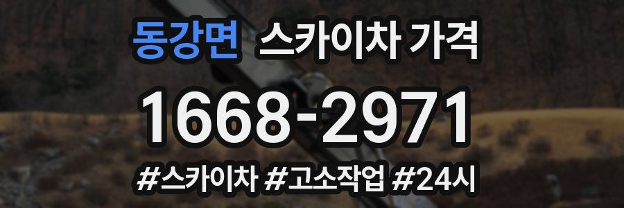 동강면 스카이차 가격