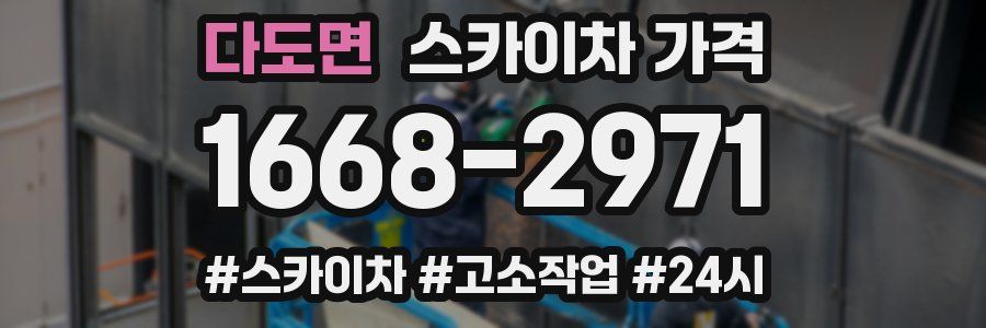 다도면 스카이차 가격