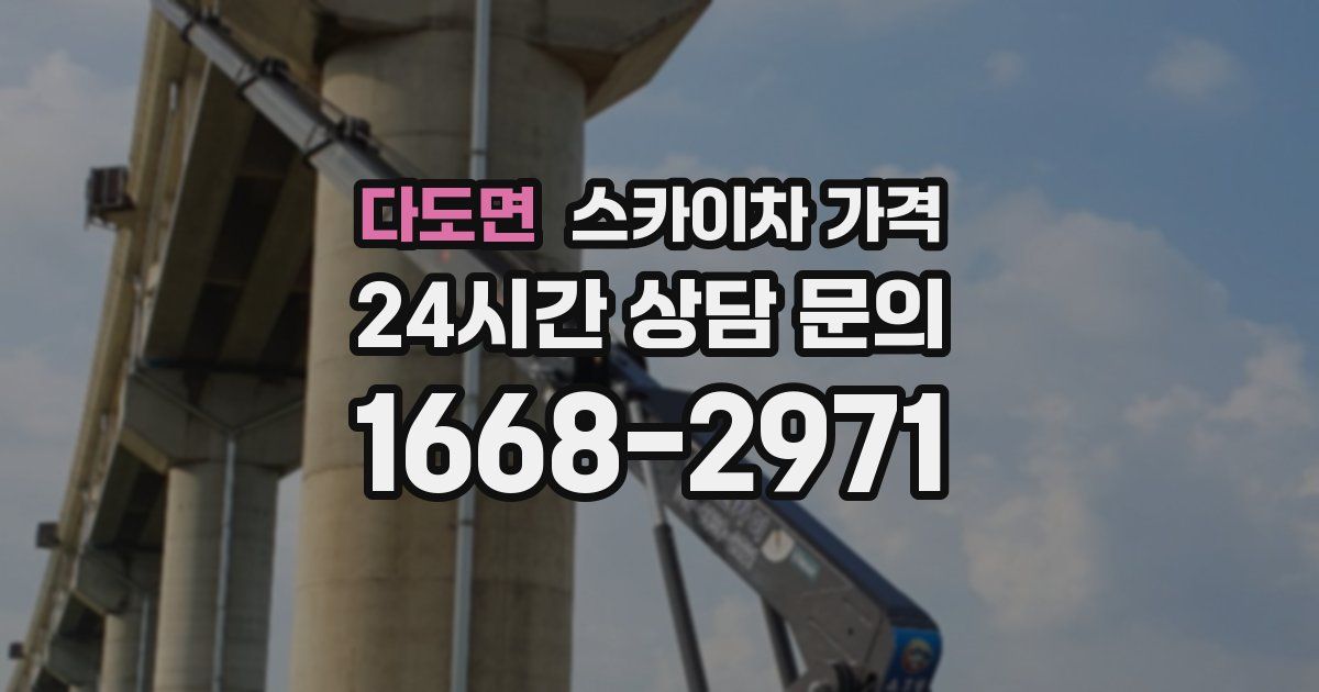 다도면 스카이차 가격