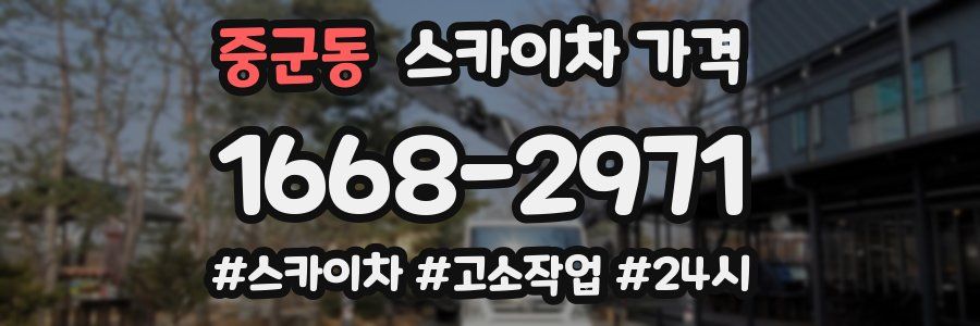 중군동 스카이차 가격