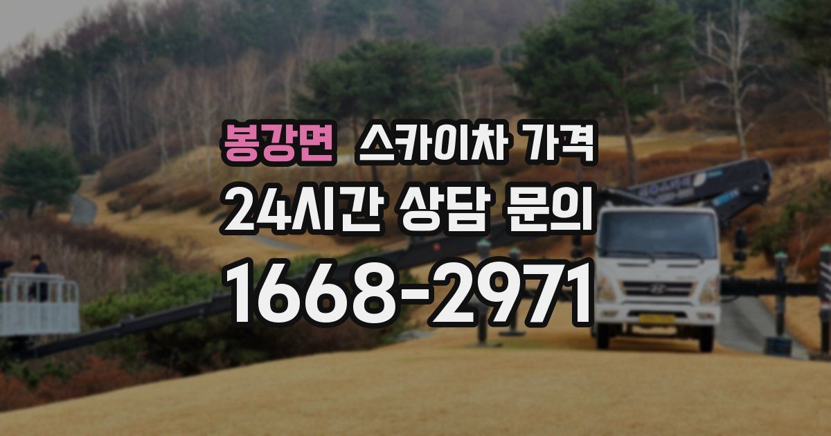 봉강면 스카이차 가격