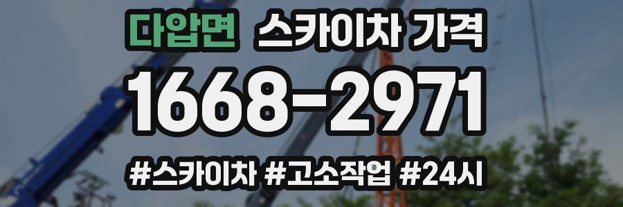 다압면 스카이차 가격