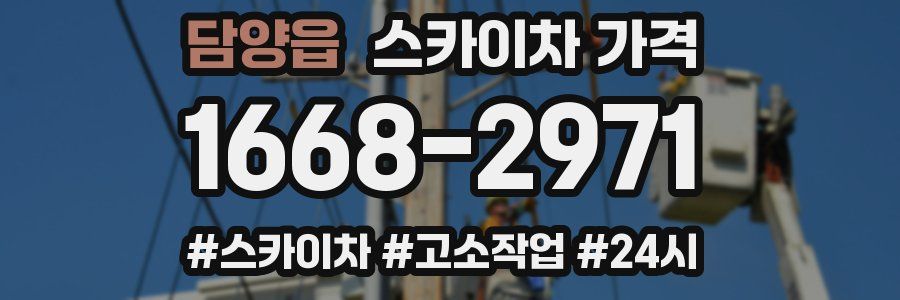 담양읍 스카이차 가격