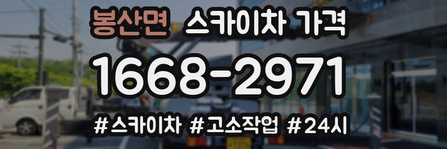 봉산면 스카이차 가격