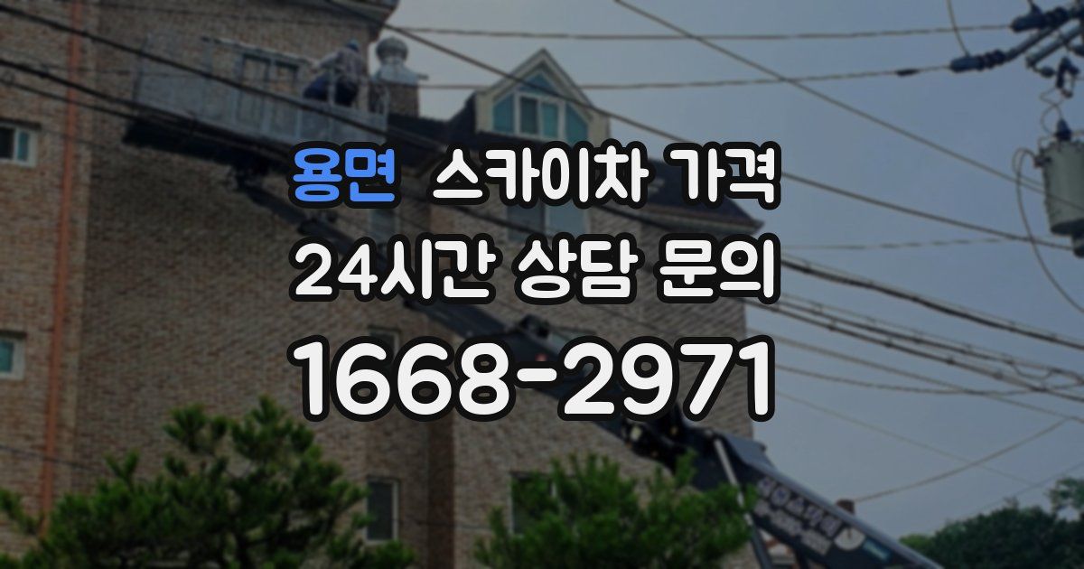 용면 스카이차 가격