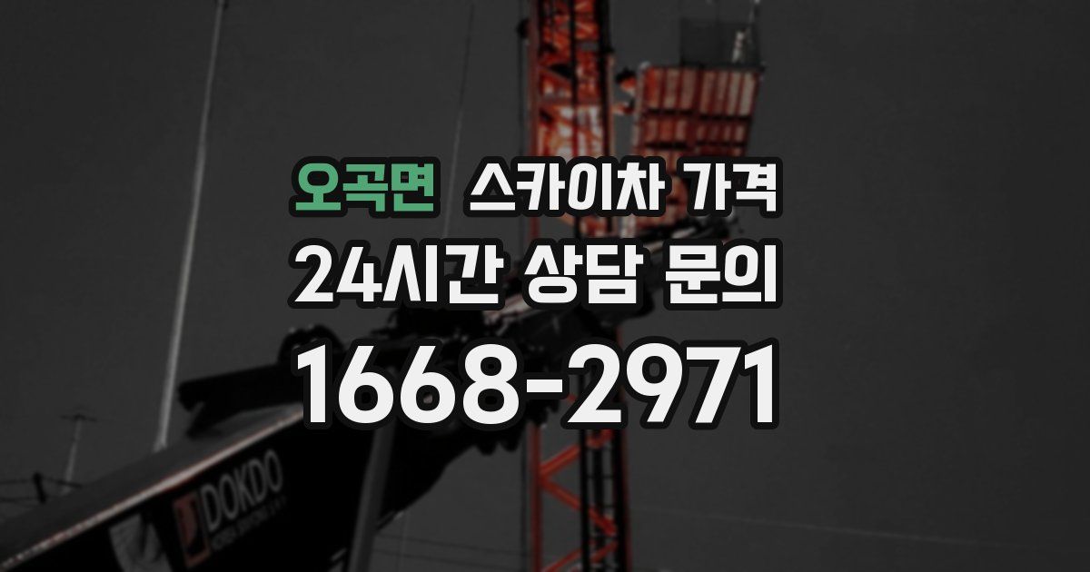 오곡면 스카이차 가격