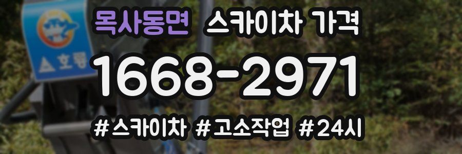 목사동면 스카이차 가격