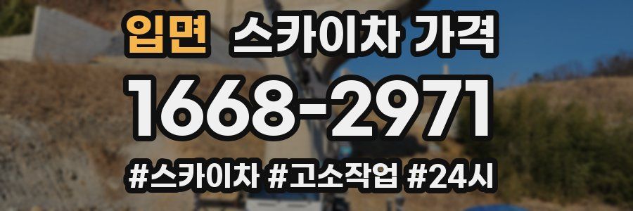 입면 스카이차 가격