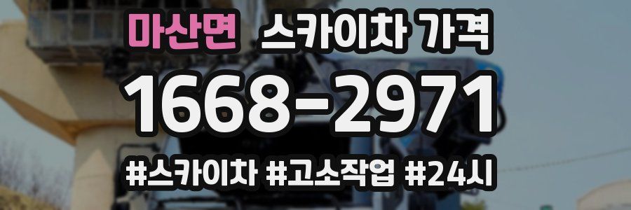 마산면 스카이차 가격