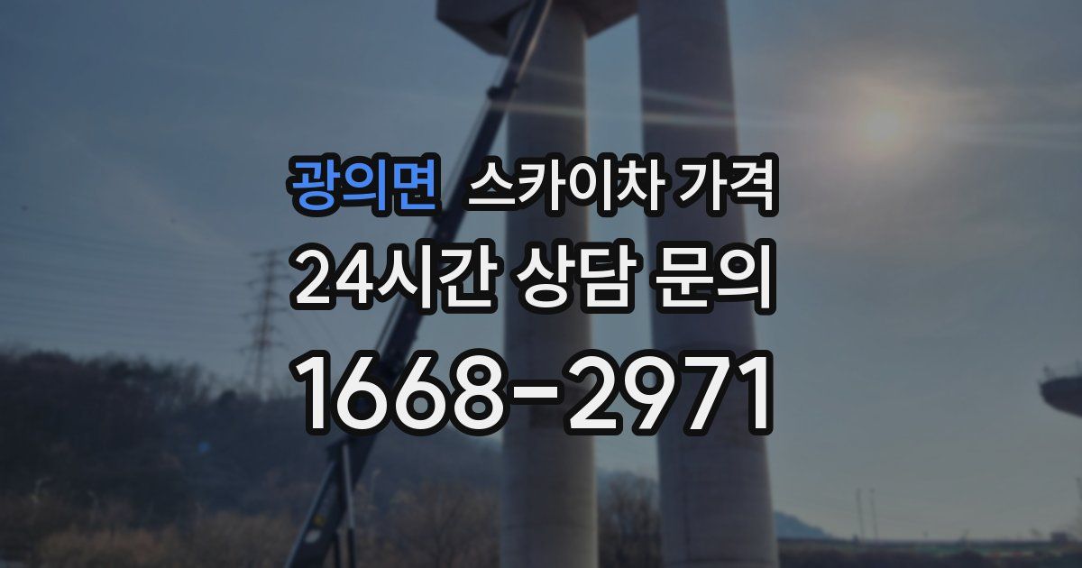 광의면 스카이차 가격