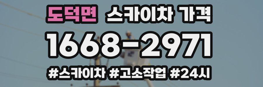 도덕면 스카이차 가격