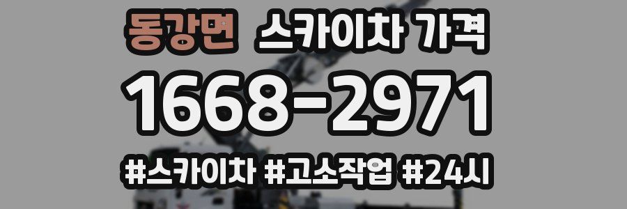 동강면 스카이차 가격