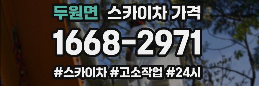 두원면 스카이차 가격