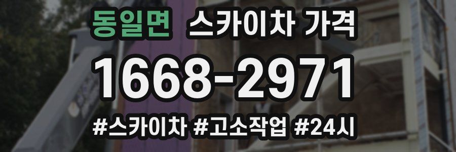 동일면 스카이차 가격