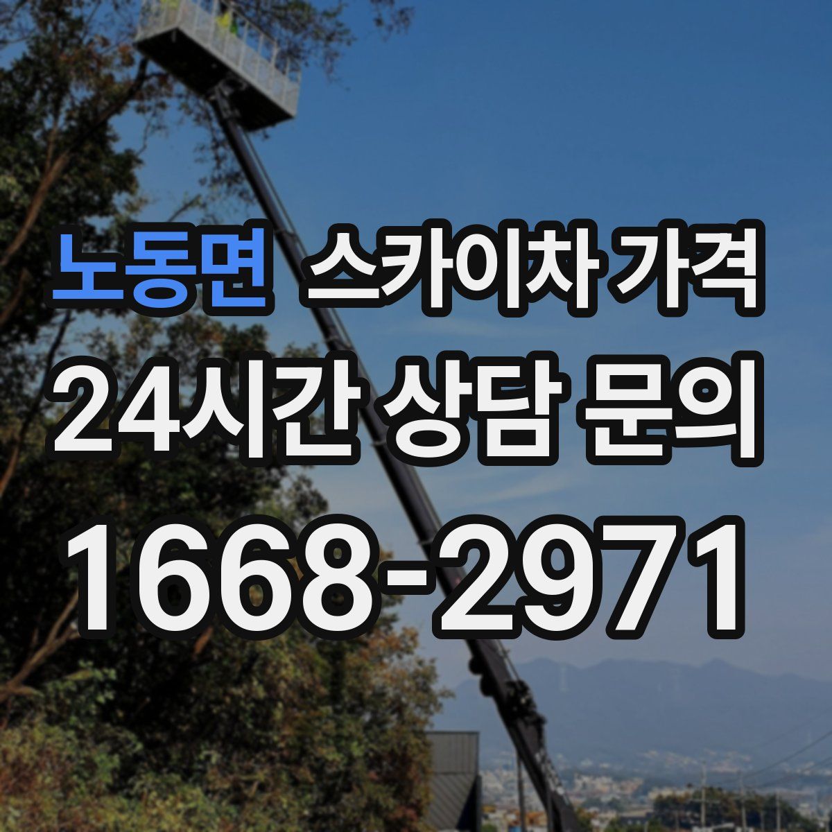 노동면 스카이차 가격