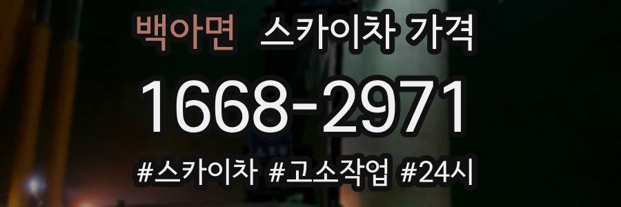 백아면 스카이차 가격