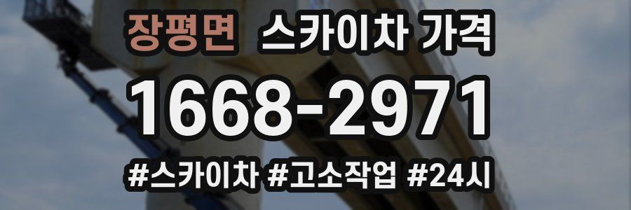 장평면 스카이차 가격