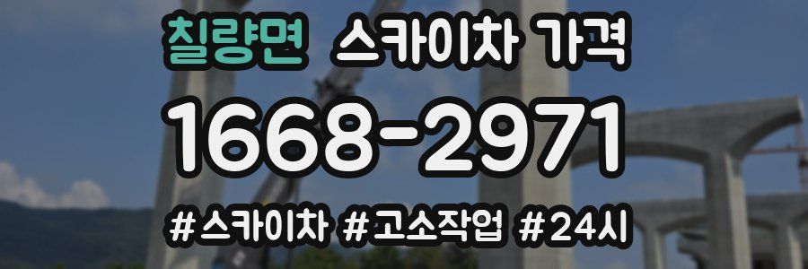 칠량면 스카이차 가격