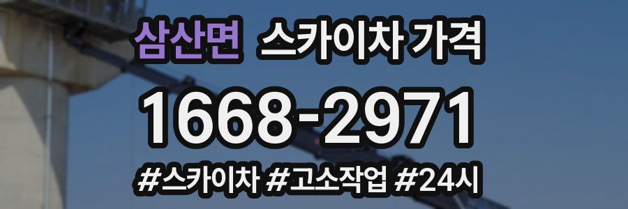 삼산면 스카이차 가격