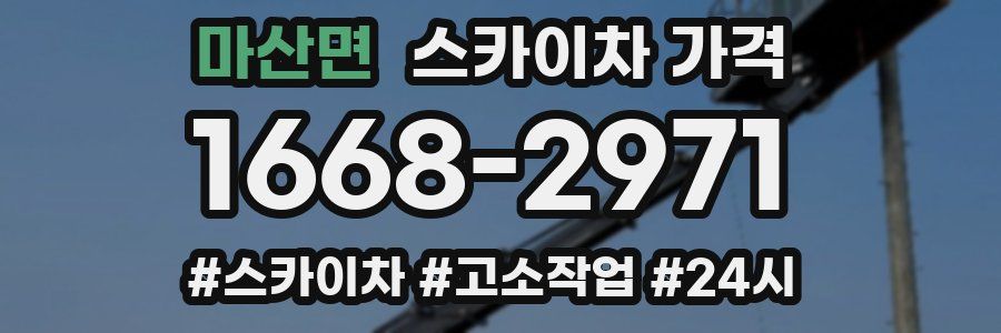 마산면 스카이차 가격