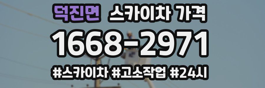 덕진면 스카이차 가격