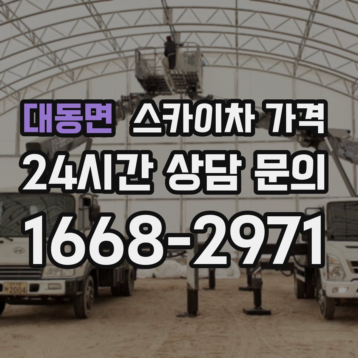 대동면 스카이차 가격