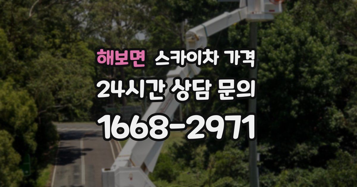 해보면 스카이차 가격