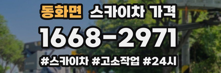 동화면 스카이차 가격