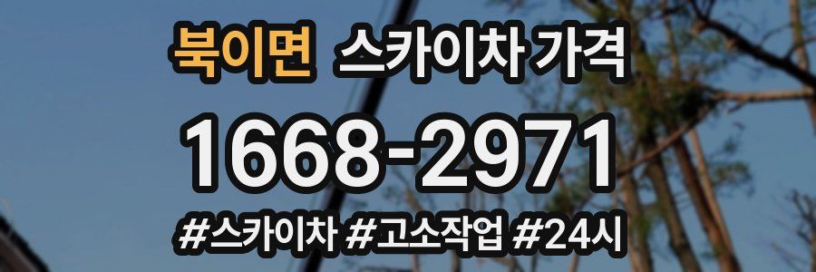 북이면 스카이차 가격