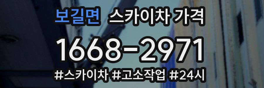 보길면 스카이차 가격