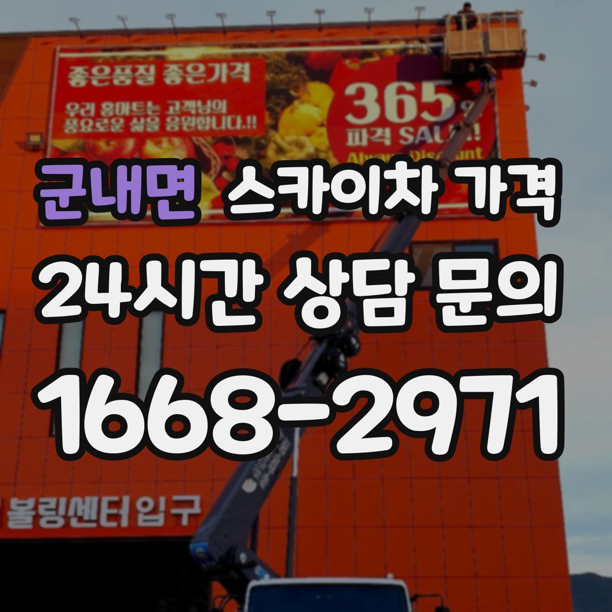 군내면 스카이차 가격