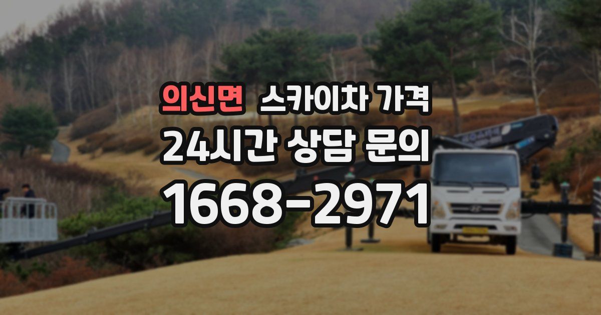 의신면 스카이차 가격