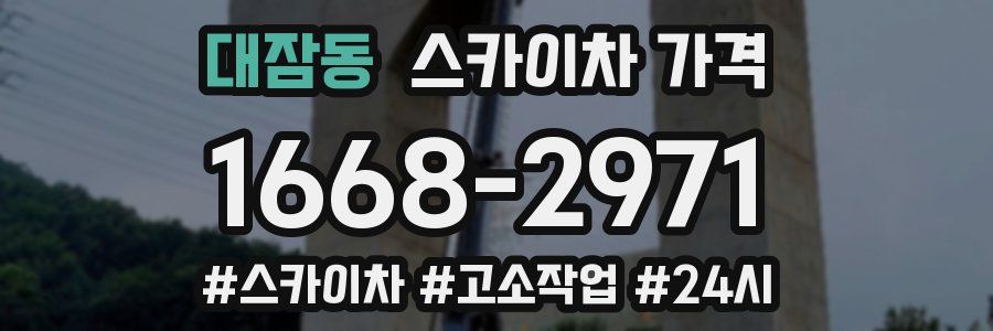 대잠동 스카이차 가격