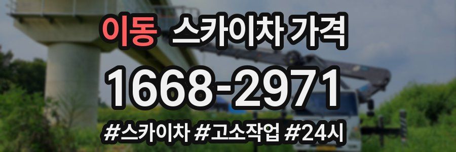 이동 스카이차 가격