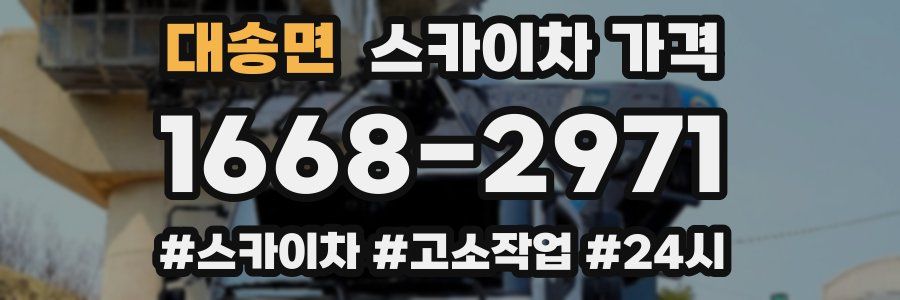 대송면 스카이차 가격